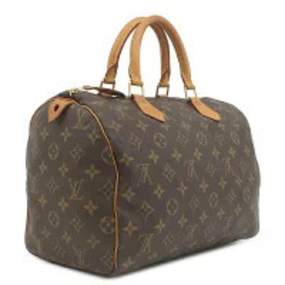 Louis Vuitton Handbag padlock canvas bag Speedy Monogram Key Boston Brown